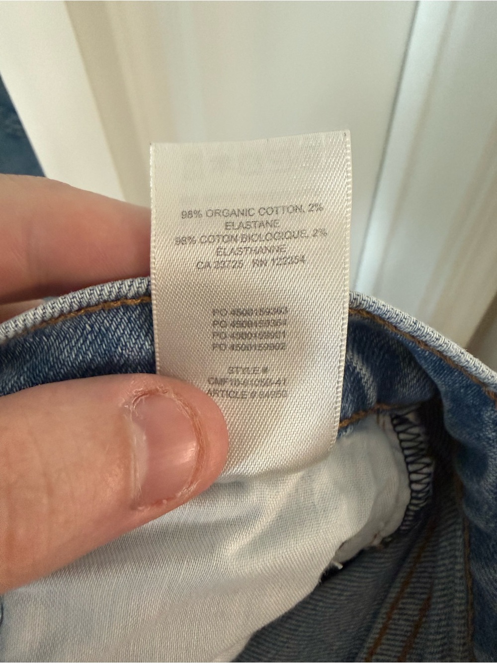 Denim Forum The Arlo High Rise Straight Jeans Size 26 Light Wash - Picture 6 of 6